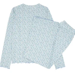 Women's Slate Floral Pima Pajamas Set