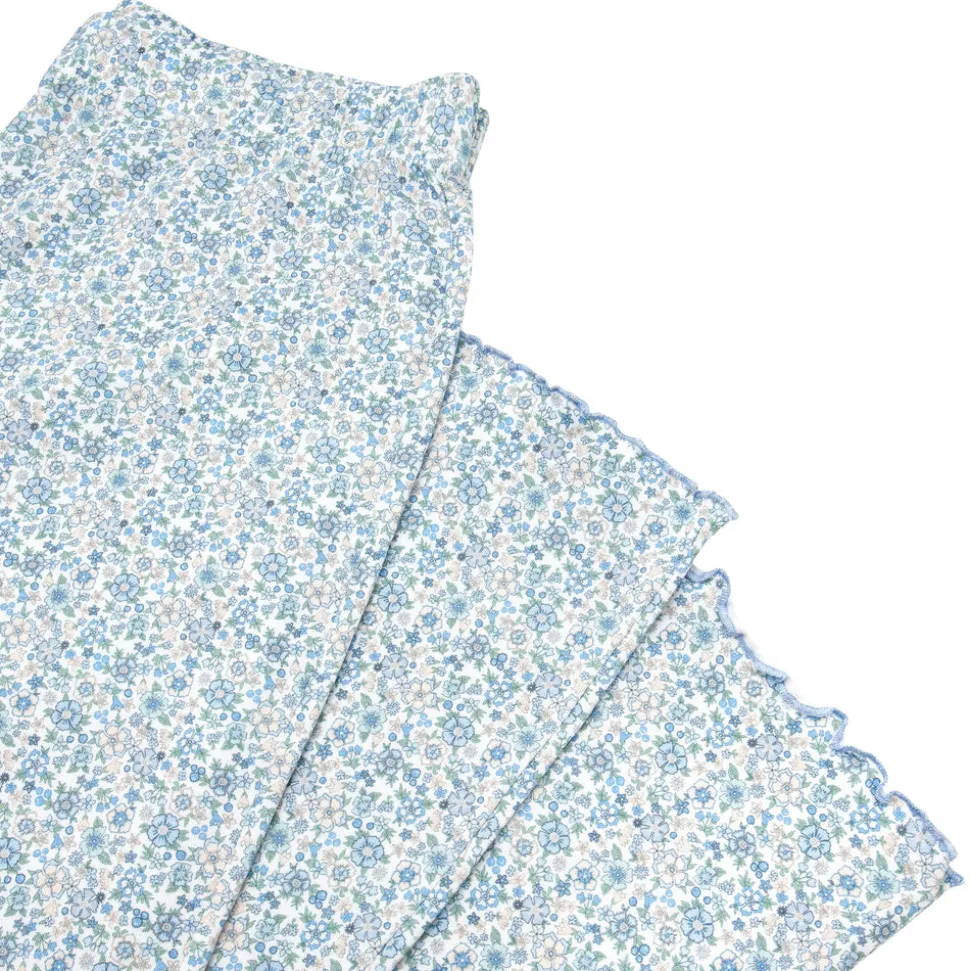 Women's Slate Floral Pima Pajamas Set