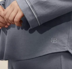 Women's Soft Knit Long Sleeve & Pants Pajama Set in Mineral