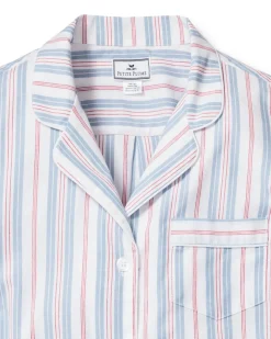 Women’s Twill Nightshirt in Vintage French Stripes
