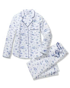 Women’s Twill Pajama Set in Chalet Toile