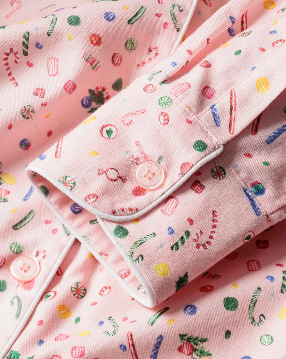 Women’s Twill Pajama Set in Vintage Sweets