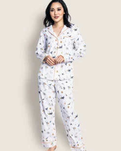 Women’s Twill Pajama Set in Trick or Treat