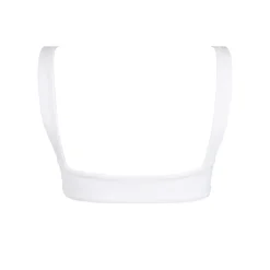 Women's White Bandeau Bikini Top