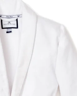 Women’s White Flannel Robe