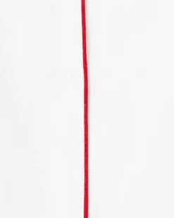Women’s White Twill Pajama Set with Red Piping