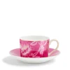 Wonderlust Tonquin Teacup & Saucer in Pink