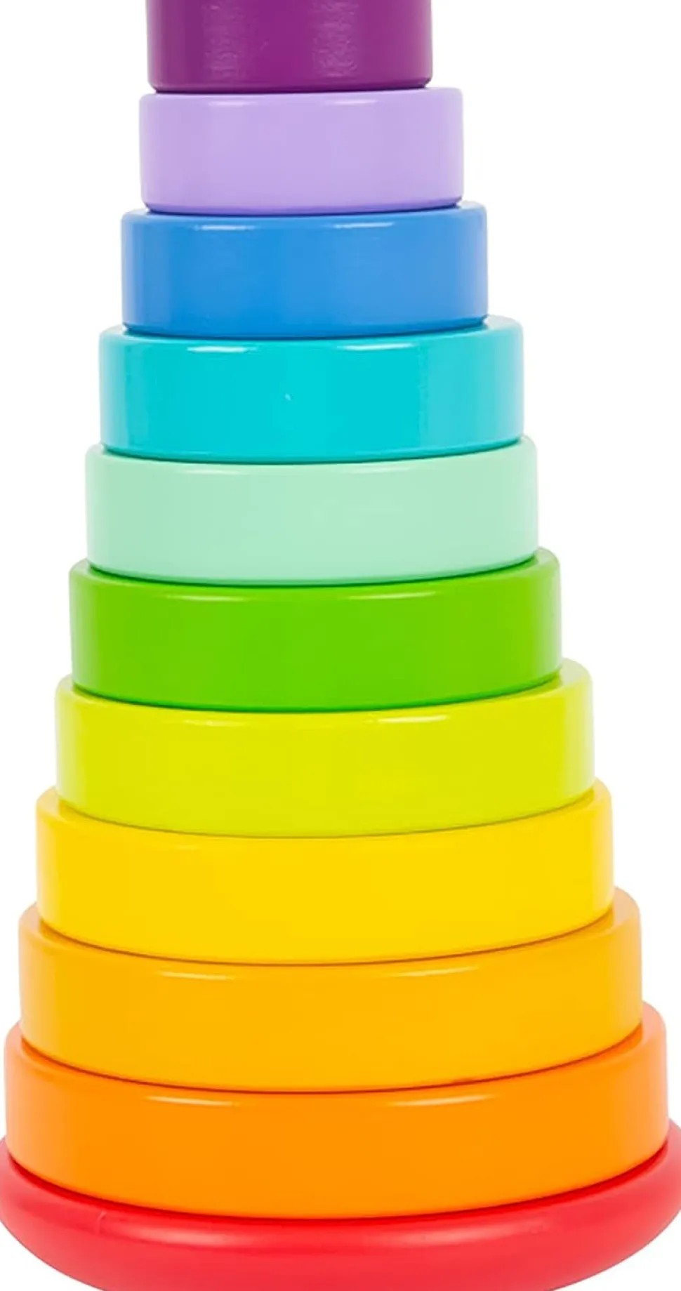 Wooden Large Rainbow Stacking Tower