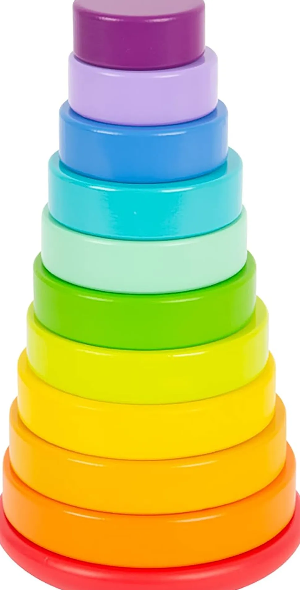 Wooden Large Rainbow Stacking Tower