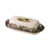Woodland Covered Butter Dish with Mallard