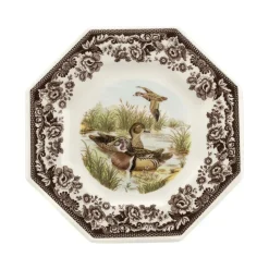 Woodland Octagonal Plate with Wood Duck