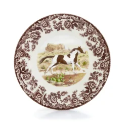 Woodland Salad Plate with Paint