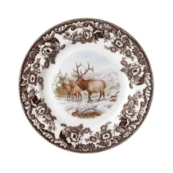 Woodland Salad Plate with Elk