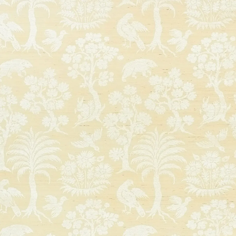 Woodland Silhouette Sisal Wallpaper Ivory