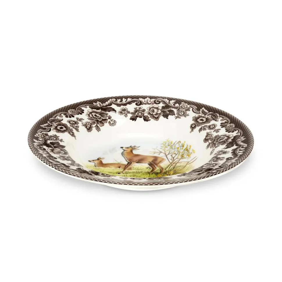 Woodland Soup Plate with Deer