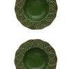 Woods Pasta Plate 29" in Green & Brown, Set of 2