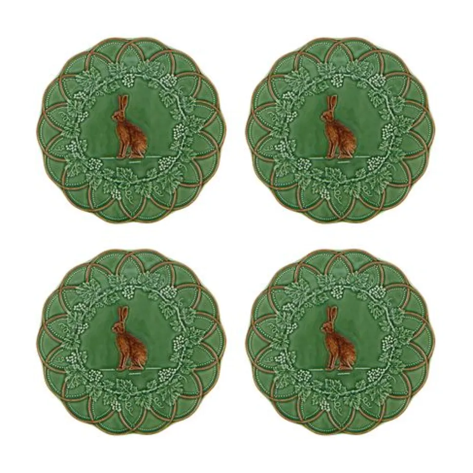 Woods Snack Plate Hare, Set of 4