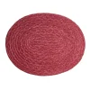 Woven Raffia Placemat in Deep Purple