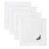Wreath Snow Cocktail Napkins, Set of 4
