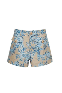 Xenia Shorts in Farfella Ginger Root