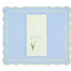 Yellow Lily Linen Napkin and Tableau Linen Placemat, Set of 4