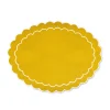 Yellow Oval Placemats, Set of 4