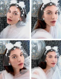 Yosh Flowers Headband With Veil