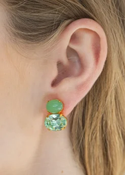 Yvette Earrings in Chalcedony