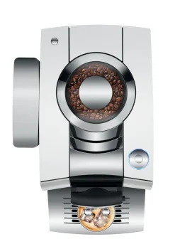 Z10 Fully Automatic Coffee Machine in Aluminum White