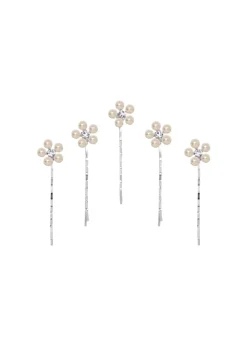 Zaya Bobby Pin Set in Silver