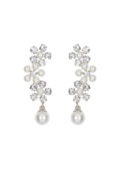 Zaya Earrings in Crystal
