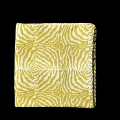 Zebra Yellow Tablecloth in Linen