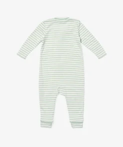 Ziggy Zip Romper in Dusty Seafoam Mini Stripe